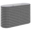 vidaXL Canteiro elevado jardim 114x40x68 a&ccedil;o galvanizado antracite