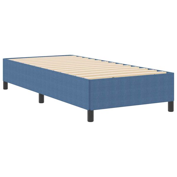 vidaXL Cama Box Azul 100 x 200 cm Veludo