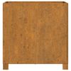 vidaXL Vaso/floreira c/ pernas 2 pcs 50x50x50cm aço corten enferrujado