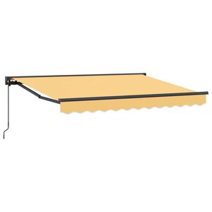 vidaXL Toldo Retr&aacute;til Manual Areia 3,5 x 2 m Poli&eacute;ster e Alum&iacute;nio