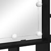 vidaXL Arm&aacute;rio de Espelho com espelho Carvalho Preto 91 x 15 x 76,5 cm