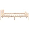 vidaXL Estrutura de cama pequena casal 120x190 cm pinho maci&ccedil;o