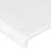 vidaXL Cama com molas/colchão 80x200 cm couro artificial branco