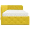 vidaXL Estrutura de Cama de Canto Amarelo 90 x 190 cm Veludo