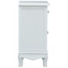 vidaXL Mesa de cabeceira 40x30x62 cm MDF branco e cinzento