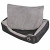 vidaXL Cama para c&atilde;es com almofada acolchoada tamanho L preto
