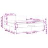 vidaXL Estrutura de cama otomana com colch&atilde;o 180x200cm castanho escuro