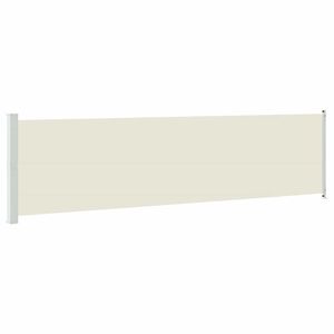 vidaXL Toldo lateral retr&aacute;til para p&aacute;tio 600x160 cm cor creme