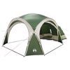 vidaXL Tenda Lateral Verde 410 x 410 x 250 cm Poli&eacute;ster e A&ccedil;o