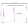 vidaXL Para-sol vela tecido oxford retangular 3x4,5 m verde-escuro