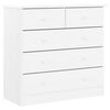 vidaXL C&oacute;moda ALTA 77x35x73 cm madeira de pinho maci&ccedil;a branco