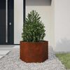 vidaXL Vaso/floreira 60x60x45 cm a&ccedil;o corten cor enferrujado