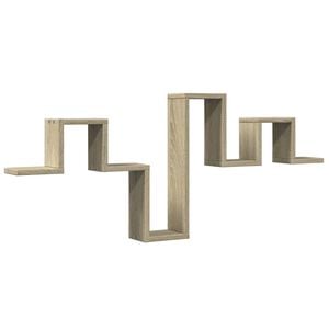 vidaXL Estante parede 104,5x10x43 cm derivados madeira carvalho sonoma