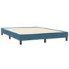 vidaXL Cama sem molas/colch&atilde;o 160x210 cm veludo azul escuro