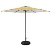 vidaXL Parasol de Jardim com Base 300 x 300 cm Poli&eacute;ster Retangular
