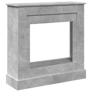 vidaXL Cornija lareira 90x30x90 cm derivados madeira cinza cimento