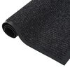 vidaXL Tapete de porta às riscas 40x60 cm antracite