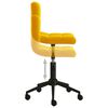 vidaXL Cadeiras de jantar giratórias 2 pcs veludo amarelo mostarda