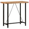 vidaXL Mesa de bar 110x55x107 cm madeira de ac&aacute;cia maci&ccedil;a e ferro