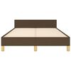 vidaXL Estrutura de cama sem colch&atilde;o 120x190cm castanho escuro