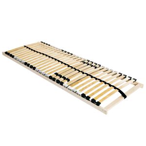 vidaXL Base de ripas Castanho 70 x 190 cm Madeira de B&eacute;tula S&oacute;lida