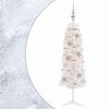 vidaXL &Aacute;rvore de Natal artificial estreita com bolas 120 cm 150 LED