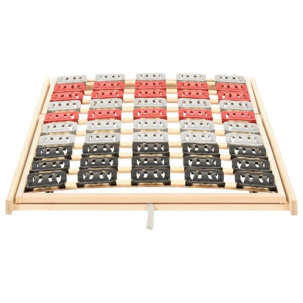 vidaXL Estrutura cama c/ 12 ripas cabeceira/pés ajustáveis 90x200 cm