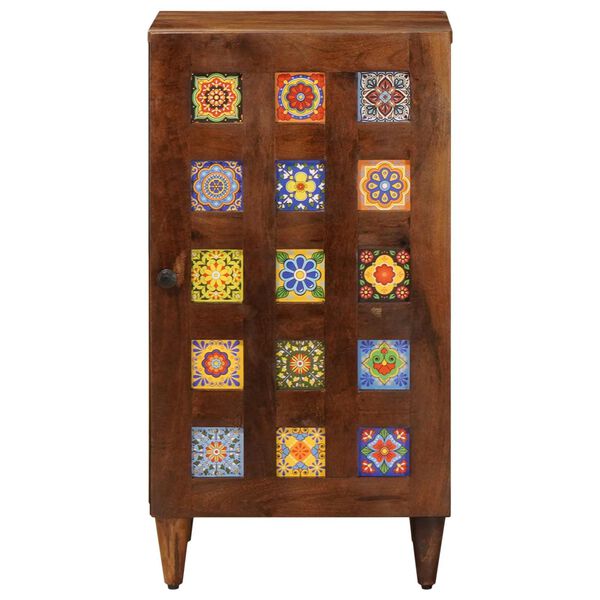 vidaXL Buffet Nogueira 40 x 33 x 75 cm Madeira de manga maci&ccedil;a