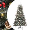 vidaXL &Aacute;rvore de Natal Artificial Verde 180 cm PVC, Pl&aacute;stico e A&ccedil;o