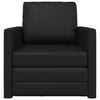 vidaXL Sof&aacute;-Cama 60cm Preto Couro Artificial