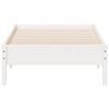 vidaXL Cama sem colch&atilde;o 75x190 cm madeira de pinho maci&ccedil;a branco