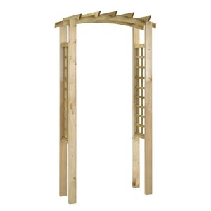 vidaXL Arco com treli&ccedil;a 110x60x210 cm pinho maci&ccedil;o impregnado