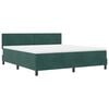vidaXL Cama Box com cabeceira Verde-escuro 180 x 200 cm Veludo