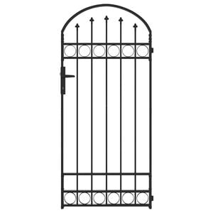 vidaXL Poste de Cerca ASSEN 200 x 88 x 14 cm A&ccedil;o Cinzeto Tranc&aacute;vel
