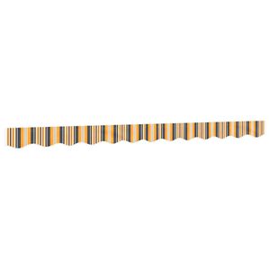 vidaXL Tecido de substitui&ccedil;&atilde;o para sanefa de toldo 300 cm riscas amarelo/cinzento