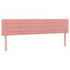 vidaXL Cama boxspring com colch&atilde;o 120x190 cm veludo rosa