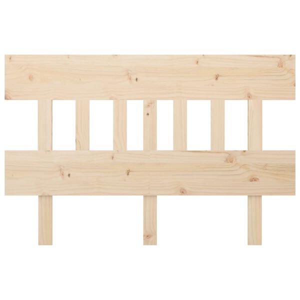 vidaXL Cabeceira de cama 138,5x3x81 cm pinho maciço
