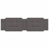vidaXL Almofad&atilde;o de cabeceira Zadar 180 cm couro artificial cinzento