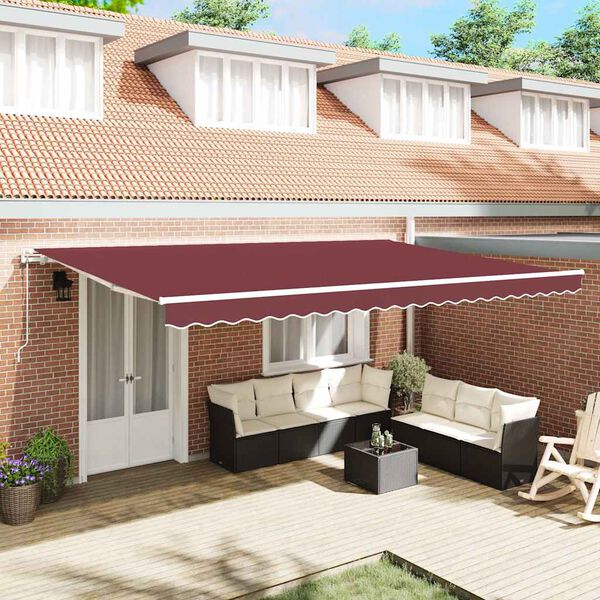 vidaXL Toldo retr&aacute;til autom&aacute;tico 500x300 cm bord&ocirc;