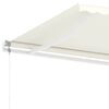 vidaXL Toldo automático independente 400x300 cm cor creme