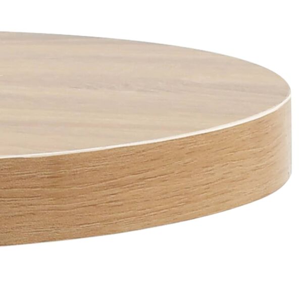 vidaXL Mesa bistr&ocirc; 60 cm MDF castanho-claro
