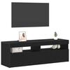 vidaXL Gabinete para TV Carvalho Preto 120 x 35 x 40 cm