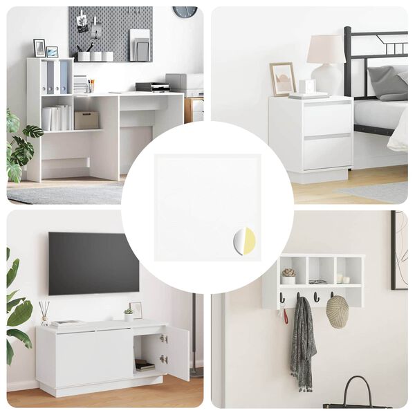 vidaXL Adesivo 12 pcs Branco &Oslash; 20 x 0,5 mm Papel