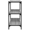 vidaXL Estante 60x33x70,5 cm derivados de madeira e aço cinza sonoma