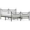 vidaXL Estrutura de cama sem colch&atilde;o com p&eacute;s 180x200 cm preto