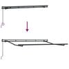 vidaXL Toldo Retr&aacute;til Riscas Manual Antracite 300 x 200 cm tecido