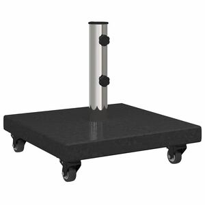 vidaXL Base para chap&eacute;u de sol 30 kg Preto Granito Quadrado