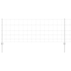 vidaXL Cerca com Poste Prateado 0,8 x 25 m A&ccedil;o