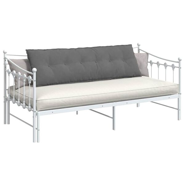 vidaXL Travesseiro para Costas Cinza Escuro 160 x 50 cm