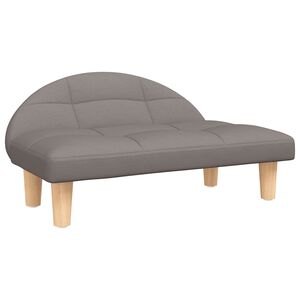 vidaXL Cama para c&atilde;es 70x52x30 cm tecido cinzento-acastanhado